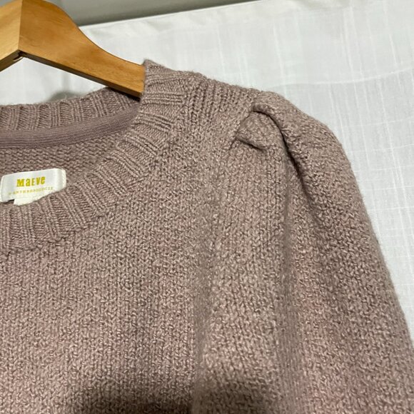 Anthropologie Maeve Crewneck Puff-Sleeve Sweater | Small | Brand New - Picture 5 of 12